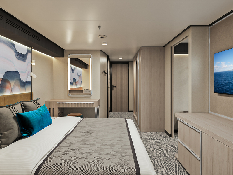 Forward-Facing Suite with Master Bedroom & Large Balcony